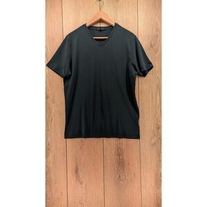 Robert Barakett Pima Cotton V-Neck Tee – Blue Night – Size Large